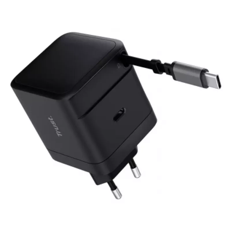 TRUST nabíjačka Maxo 65W USB-C so 67 cm zvinovacím káblom