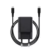 Nabíjačka TRUST Maxo ultra malá 65W GaN USB-C čierna s 2m káblom