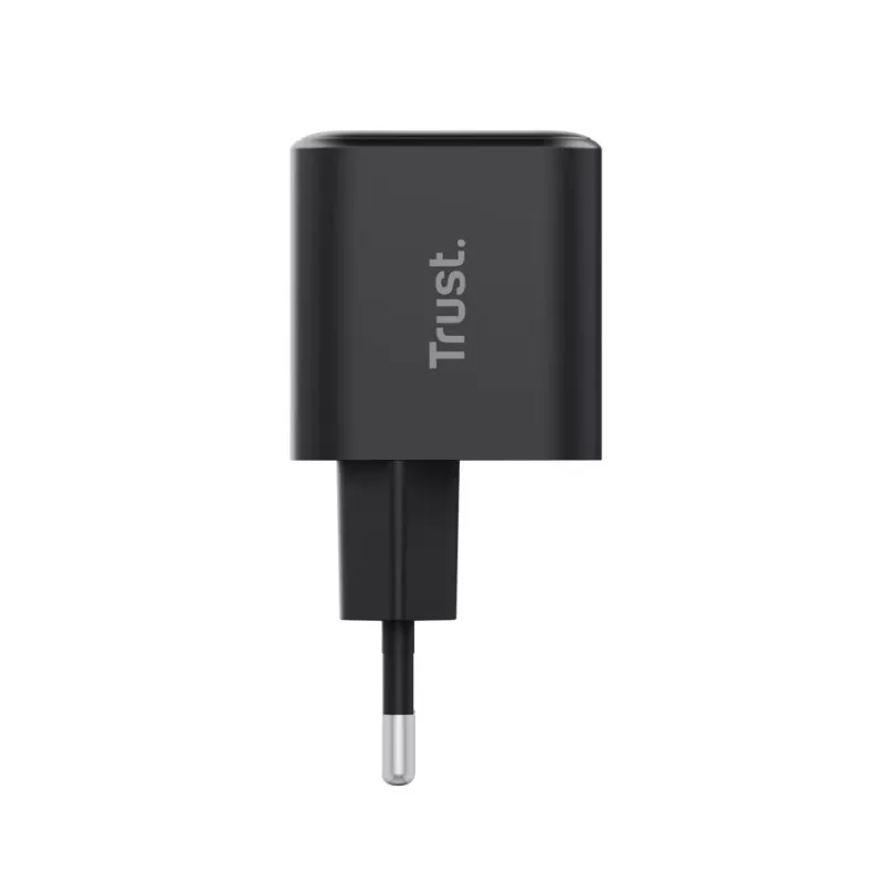 Nabíjačka TRUST Maxo ultra malá 65W GaN USB-C čierna s 2m káblom