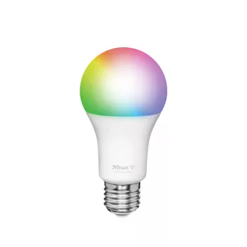 Smart žiarovka TRUST 71281 — Wi‑Fi, pätica E27, biela, 60×60×108 mm
