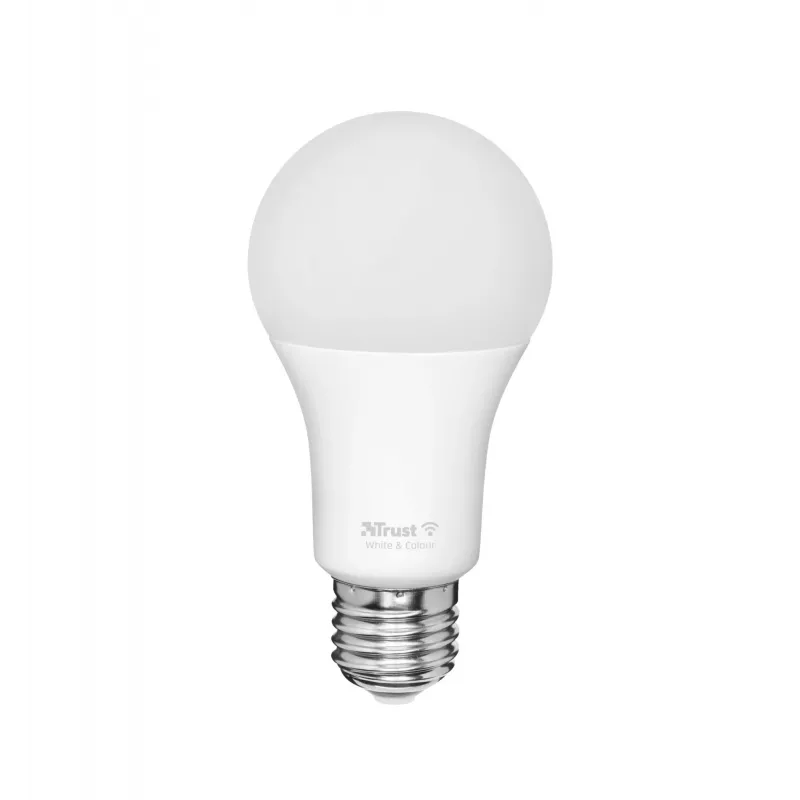 Smart žiarovka TRUST 71281 — Wi‑Fi, pätica E27, biela, 60×60×108 mm