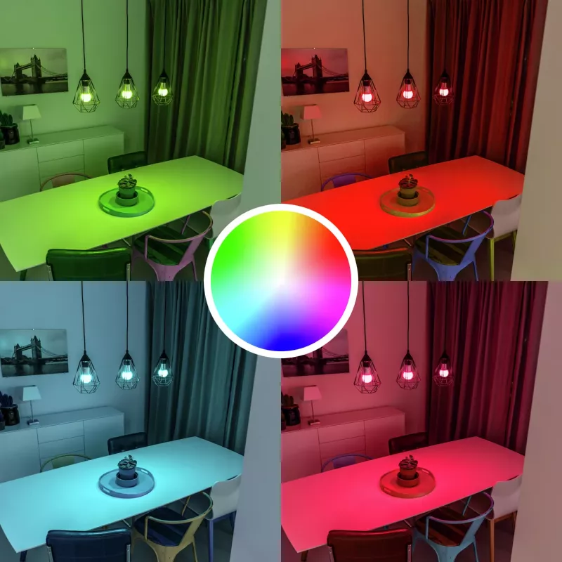 Smart žiarovka TRUST 71281 — Wi‑Fi, pätica E27, biela, 60×60×108 mm