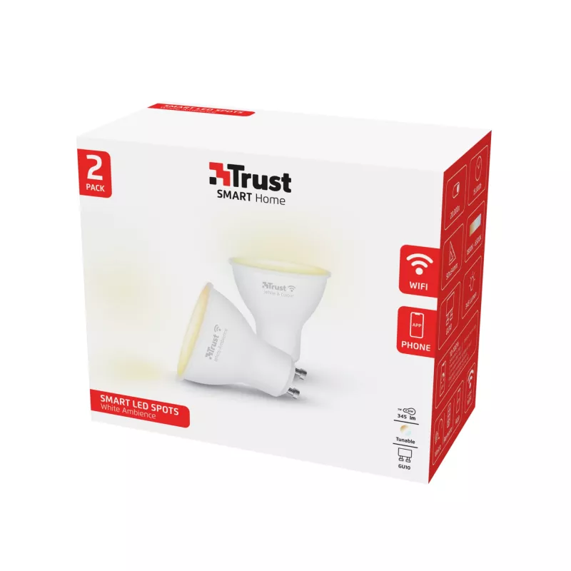 Trust 71296 smart osvetlenie smart žiarovka Wi-Fi