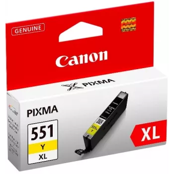 Canon CLI-551XL Y w/sec atramentová kazeta 1 ks originálna vysoká (XL) výdrž žltá