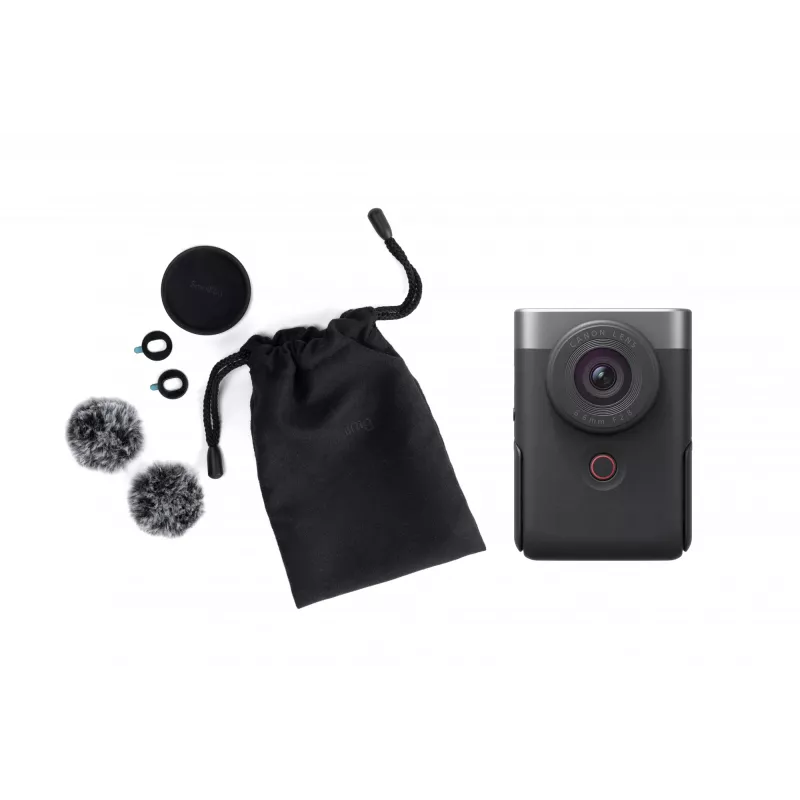 Canon PowerShot V10 Vlogging Kit 1 palca kompaktný fotoaparát 20 MP CMOS 5472 x 3648 pixelov strieborný