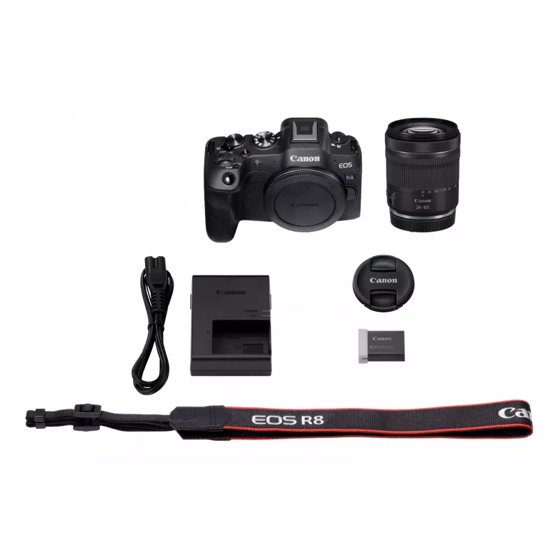 Canon EOS R8 + RF 24-105mm F4-7.1 IS STM MILC 24,2 MP CMOS 6000 x 4000 pixelov čierny
