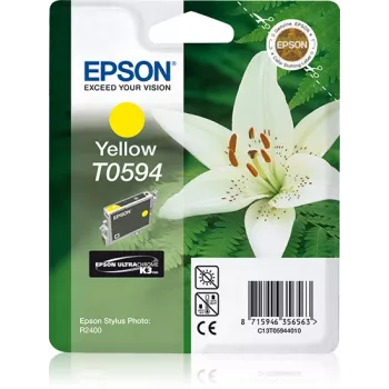 Epson Lily jednobalenie žltá T0594 UltraChrome K3, žltá, pigmentový atrament, 1 ks