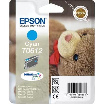 Epson Teddybear jednobalenie azúrová T0612 DURABrite Ultra atrament, azúrová, 8 ml, 1 ks