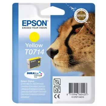 Epson Cheetah jednobalenie žltá T0714 DURABrite Ultra atrament
