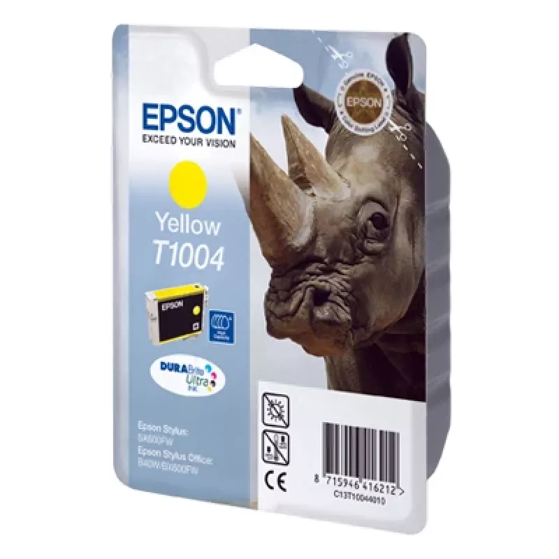 Epson Rhino jednobalenie žltá T1004 DURABrite Ultra atrament, žltá, pigmentový atrament, 1 ks