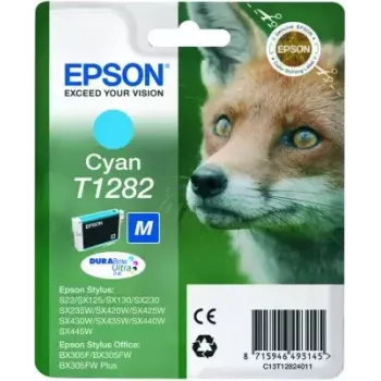 Epson Fox jednoduché balenie azúrová T1282 DURABrite Ultra atrament