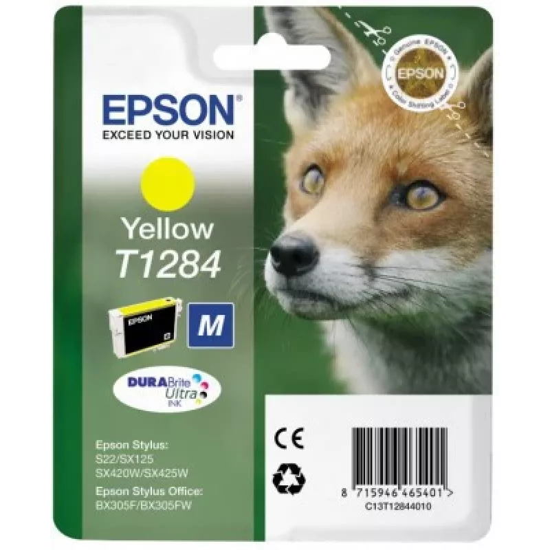 Epson Fox jednoduché balenie žltá T1284 DURABrite Ultra atrament