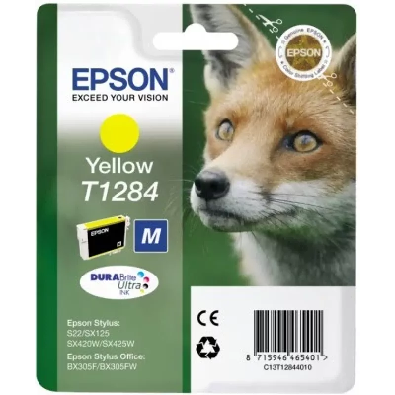 Epson Fox jednoduché balenie žltá T1284 DURABrite Ultra atrament