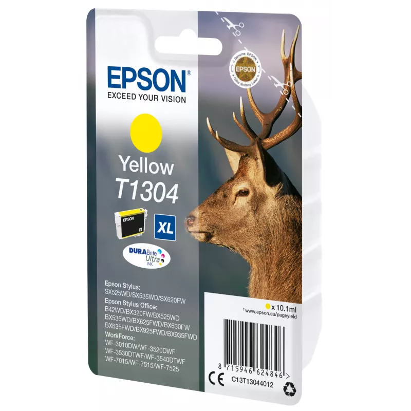 Epson Stag jednoduché balenie žltá T1304 DURABrite Ultra atrament