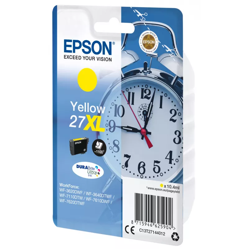 Epson Alarm clock jednobalenie žltá 27XL DURABrite Ultra atrament