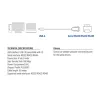 ACT 0,6 m USB na sériový adaptér, čierny, 0,6 m, USB Type-A, DB-9, konektor samec, konektor samec