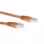 ACT hnedý 7-metrový U/UTP CAT6A patch kábel s RJ45 konektormi