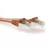 ACT hnedý 30,00 metrový SFTP CAT6A patch kábel bez zaistenia s RJ45 konektormi