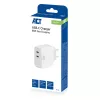 ACT USB-C nabíjačka 65W 2-port s Power Delivery PPS a GaNFast