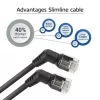 Sieťový kábel ACT DD1907 Cat6 U/FTP (STP) 7 m, RJ-45 na RJ-45, zlaté kontakty, čierny