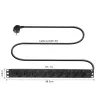 ACT predlžovacia PDU 19 inch CEE7/7 s 9 zásuvkami typu F, 3 m H05VV-F 3G1.5