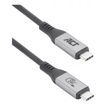 ACT USB4 80Gbps Thunderbolt 5 kábel 240W USB Type-C, USB-IF certifikovaný, 1,5 metra