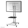 Neomounts PLASMA-M1800E TV vozík 27-70 palcov, strieborný, prenosný podlahový stojan, oceľ, 50 kg, 68,6 cm (27 palcov), 177,8 cm (70 palcov)