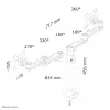 Neomounts FPMA-D935DG rameno monitora 10-27 palcov