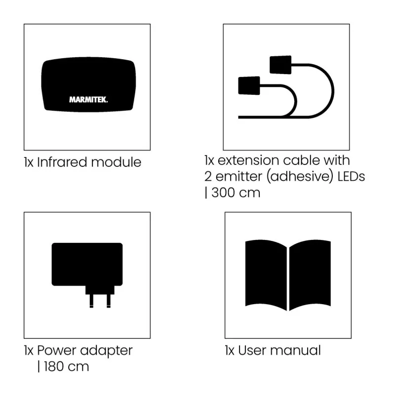 IR predlžovač Marmitek Invisible Control 2 (model 25008171) — dosah 250 m