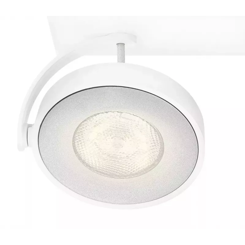 Nadstavbový LED spot Signify Philips Dimmable Clockwork 6,5W, 500 lm, 2700 K, IP20, biela
