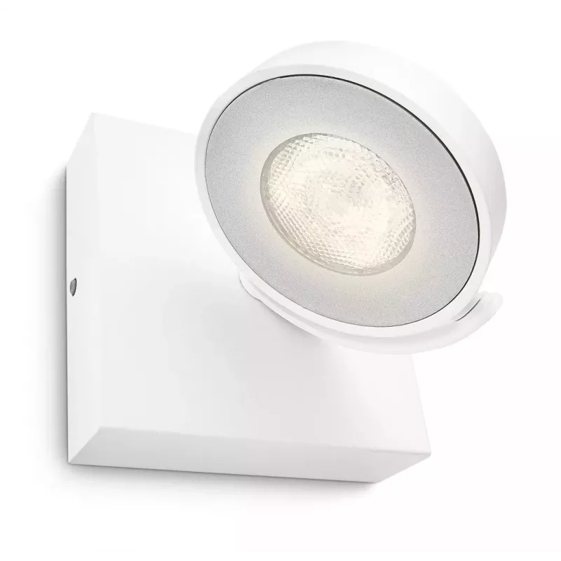 Nadstavbový LED spot Signify Philips Dimmable Clockwork 6,5W, 500 lm, 2700 K, IP20, biela