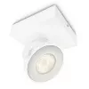 Nadstavbový LED spot Signify Philips Dimmable Clockwork 6,5W, 500 lm, 2700 K, IP20, biela