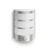Vonkajšie nástenné svietidlo Philips myGarden Python 5,5 W LED, nehrdzavejúca oceľ/biela, IR senzor, 220–240 V