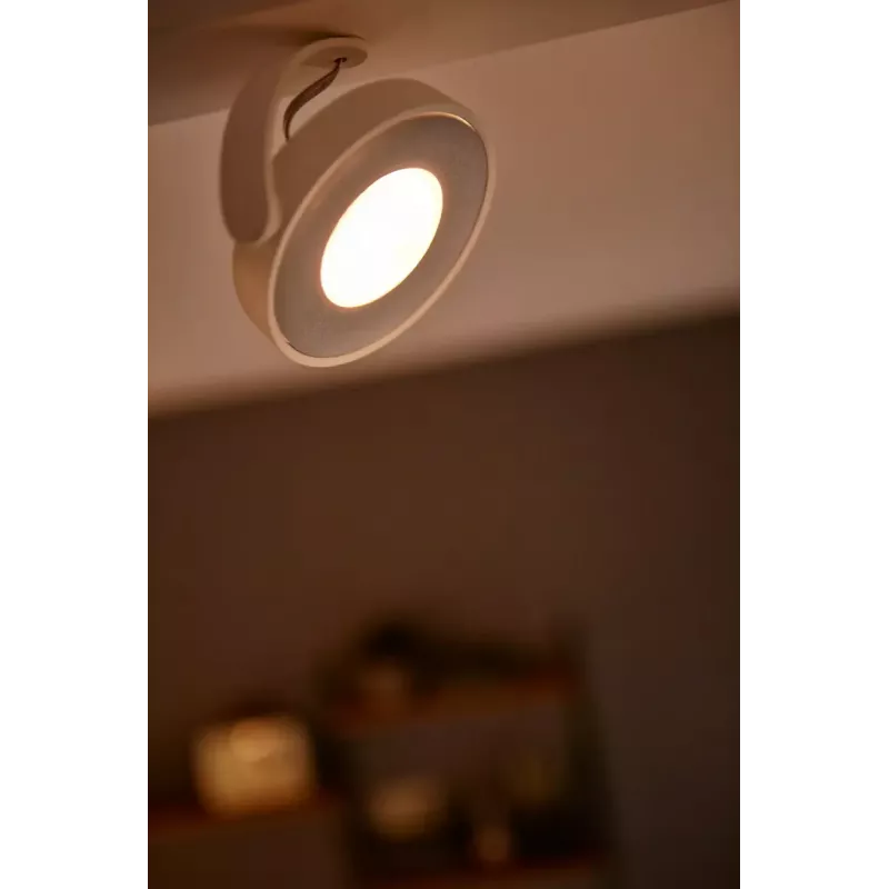 Philips WarmGlow LED Clockwork stropné/nástenné svietidlo 4x LED, 18 W celkom, 2700 K, 2000 lm, stmievateľné, IP20, biela