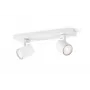 Nadstavbové svietidlo Philips myLiving 5309231P0, GU10 LED 7 W, 2700 K, 255 lm, 2-žiarovkové, stmievateľné, biela