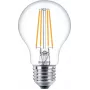 Philips Filament žiarovka číra 60W A60 E27 x3, 7 W, 60 W, E27, 806 lm, 15000 h, teplá biela