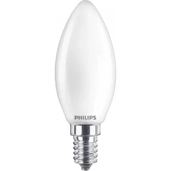Philips Filament Candle Frosted 40W B35 E14 x2, 4,3 W, 40 W, E14, 470 lm, 15000 h, teplá biela