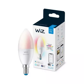 Inteligentná žiarovka WiZ Candle 40 W C37 E14 Wi-Fi biela energetická trieda F
