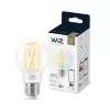 Smart LED filamentová žiarovka WiZ A60 E27 7W (806 lm) číra, 220–240V