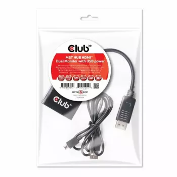 CLUB3D Multi Stream Transport Hub DisplayPort 1.2 na HDMI Dual Monitor