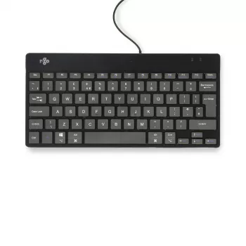 R-Go Tools ergonomická klávesnica R-Go Compact Break, kompaktná klávesnica so softvérom na prestávky, QWERTY (UK), káblová, čierna