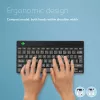 Ergonomická klávesnica R-Go Tools R-Go Compact Break, kompaktná klávesnica so softvérom na prestávky, AZERTY (FR), Bluetooth, čierna