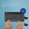 Ergonomická klávesnica R-Go Tools R-Go Compact Break, kompaktná klávesnica so softvérom na prestávky, AZERTY (FR), Bluetooth, čierna
