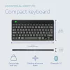 Ergonomická klávesnica R-Go Tools R-Go Compact Break, kompaktná klávesnica so softvérom na prestávky, AZERTY (FR), Bluetooth, čierna