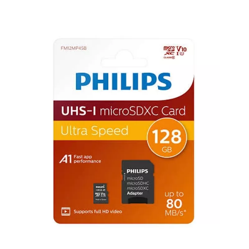 Philips FM12MP45B/00 pamäťová karta 128 GB MicroSDXC UHS-I Class 10