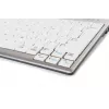 BakkerElkhuizen UltraBoard 950 BE Azerty, Mini, káblová, USB, nožnicové spínače, AZERTY, svetlosivá, biela