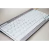 BakkerElkhuizen UltraBoard 950 BE Azerty, Mini, káblová, USB, nožnicové spínače, AZERTY, svetlosivá, biela
