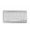 BakkerElkhuizen UltraBoard 950 Wireless US Qwerty, Mini, bezdrôtová, Bluetooth, nožnicové spínače, QWERTY, svetlosivá, biela