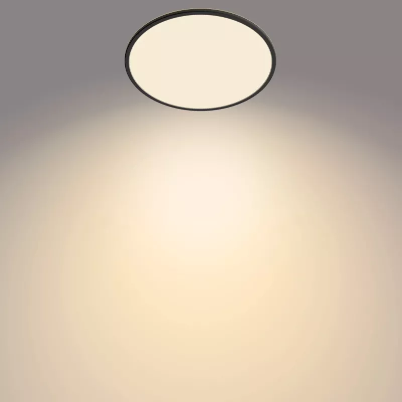 Stropné svietidlo Philips Functional Super slim 22 W čierna LED okrúhle