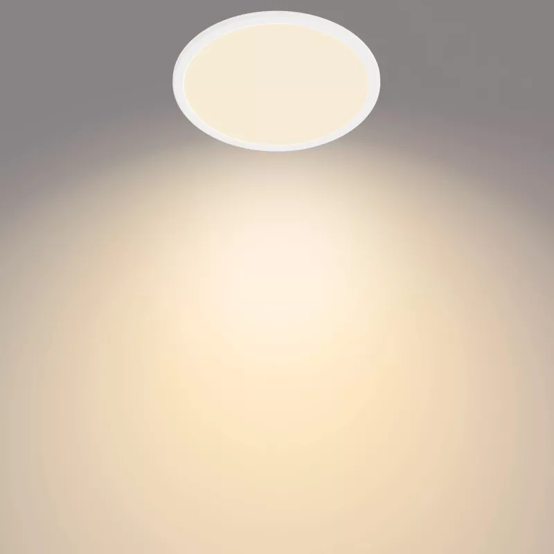Stropné svietidlo Philips Functional Super slim 15 W biela okrúhle kúpeľňa